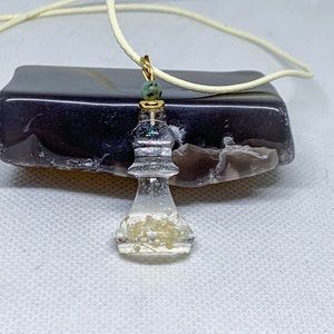 Bishop chess piece necklace, Bishop necklace